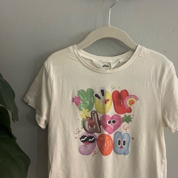 H&M x Eva Cremors Girls Graphic T-shirt Size 6-7 years - Picture 3 of 7